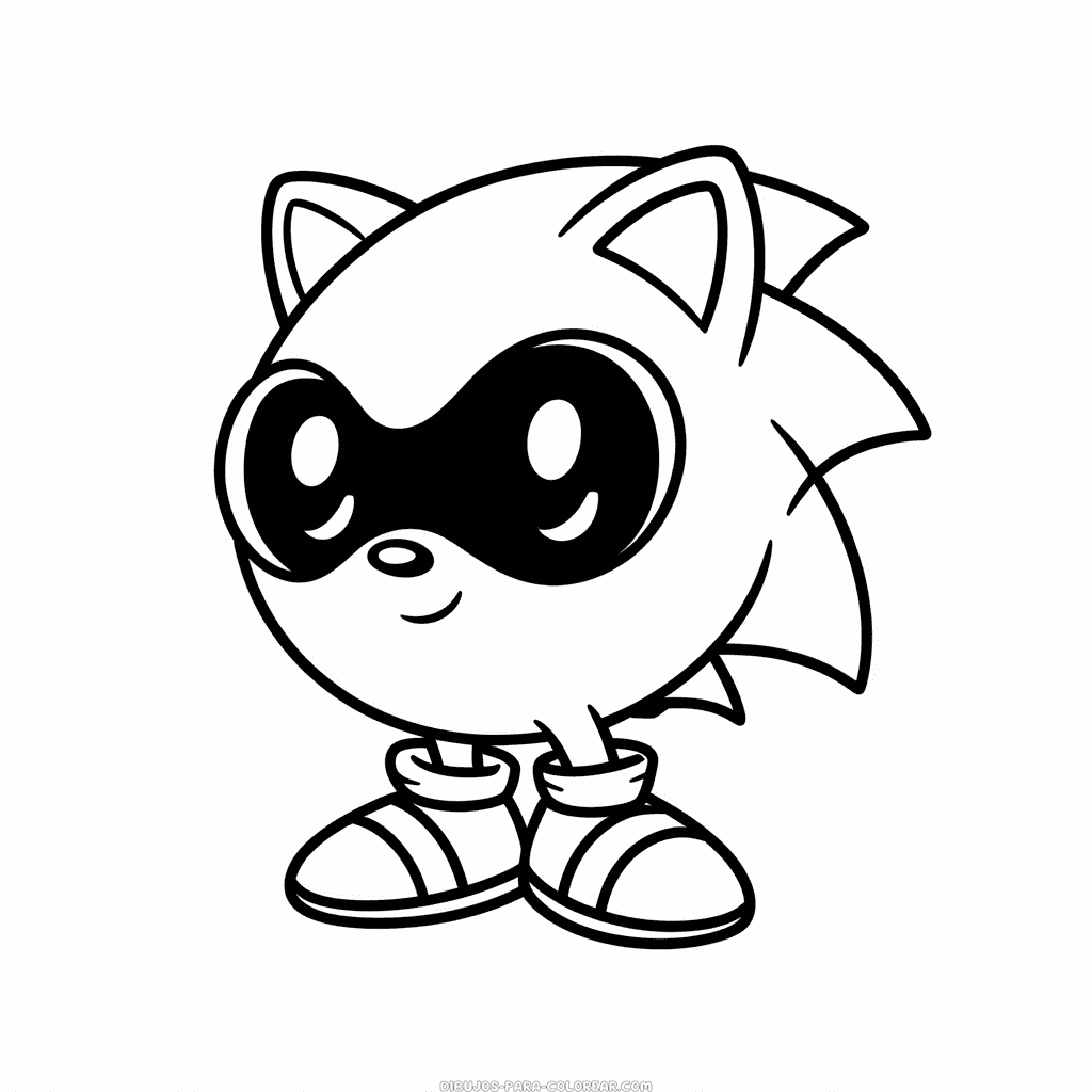 Dibujo de Among Us Sonic para colorear