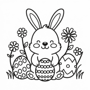 Dibujo de Boceto de Pascua para colorear