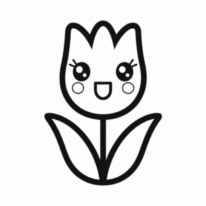 Dibujo de Flor segura para colorear