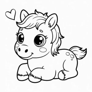 Dibujo de Lindo Caballo para colorear