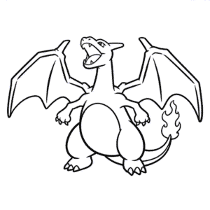 Dibujo de Charizard Gigantamax para Colorear