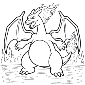 Dibujo de Charizard VMAX para Colorear