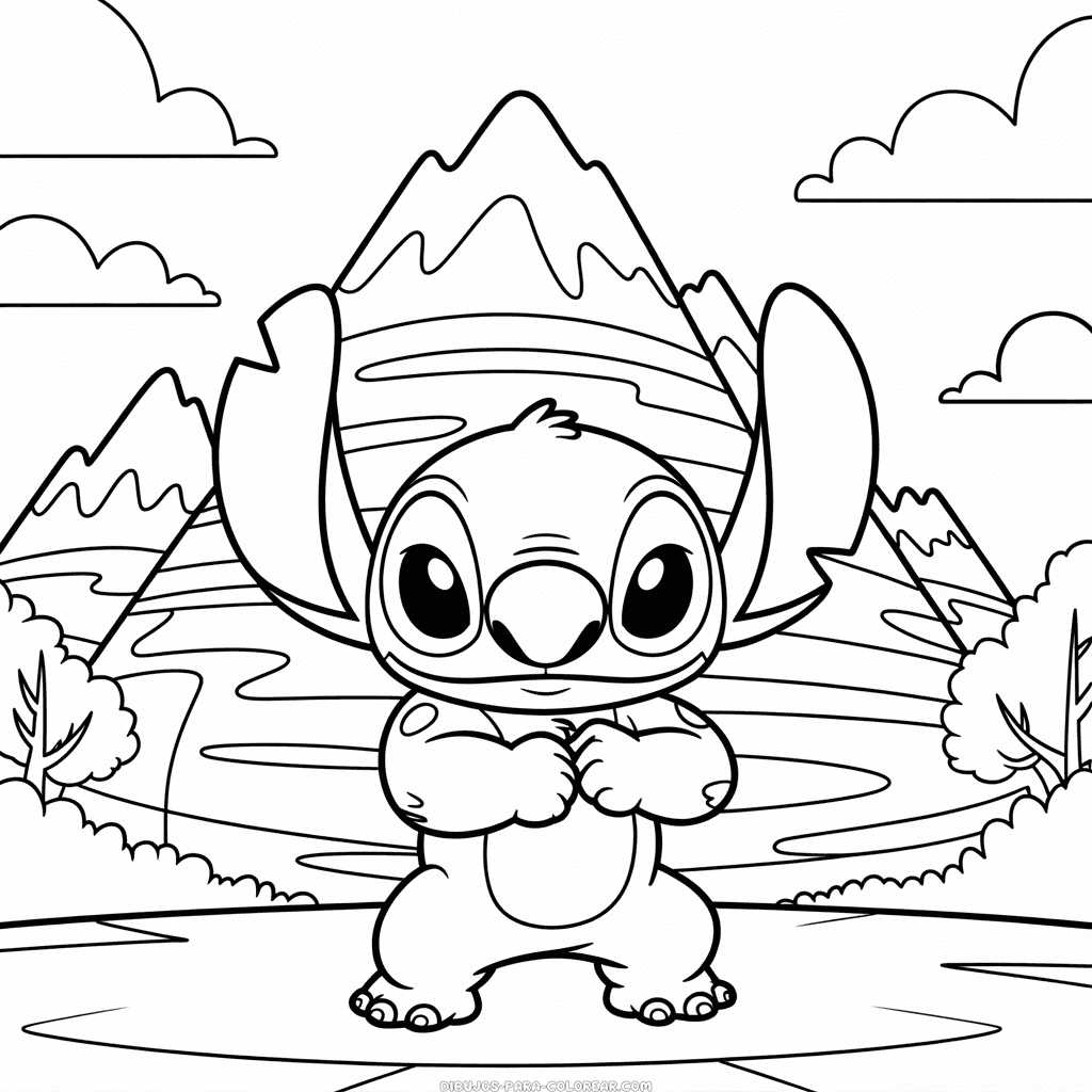 Dibujo de Duro Stitch para Colorear