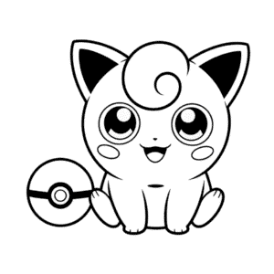 Dibujo de Pokémon Jigglypuff para Colorear