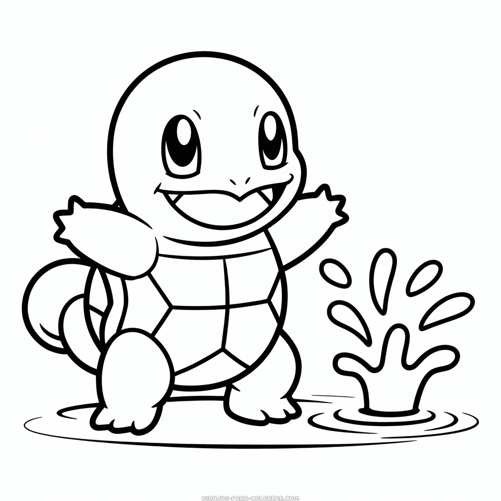 Dibujo de Pokémon Squirtle para Colorear