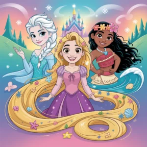 Dibujos de Princesas Disney para Colorear
