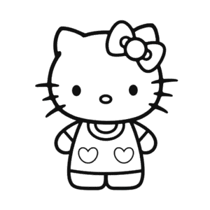 Dibujo de Hello Kitty para Adultos para Colorear