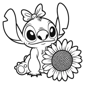 Dibujo de La Chica Stitch para Colorear
