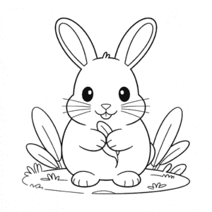 Dibujo de Lindo Conejo para Colorear