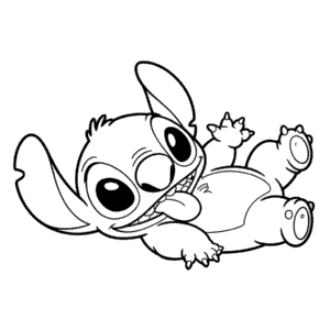 Dibujo de Lindo Stitch para Colorear