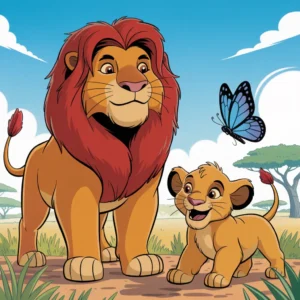Dibujos del Rey León para Colorear